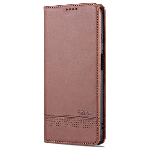 AZNS Anti-fall Well-protected Auto-absorbed Wallet Design PU Leather Phone Stand Cover Case for Xiaomi Redmi Note 11 Pro 5G (China) (MediaTek)/11 Pro+ 5G