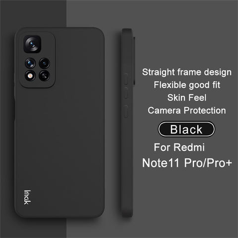 IMAK UC-4 Series Straight Frame Design Anti-Scratch Shock Absorbent Soft TPU Protective Case for Xiaomi Redmi Note 11 Pro+ 5G/Redmi Note 11 Pro 5G (China) (MediaTek)