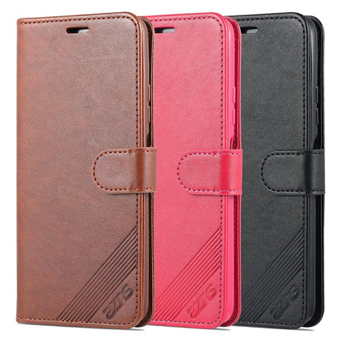 AZNS for Xiaomi Redmi Note 11 5G (China) (MediaTek)/Note 11T 5G/Note 11S 5G PU Leather Anti-Drop Dual-Sided Magnetic Clasp Wallet Holder Design Phone Case