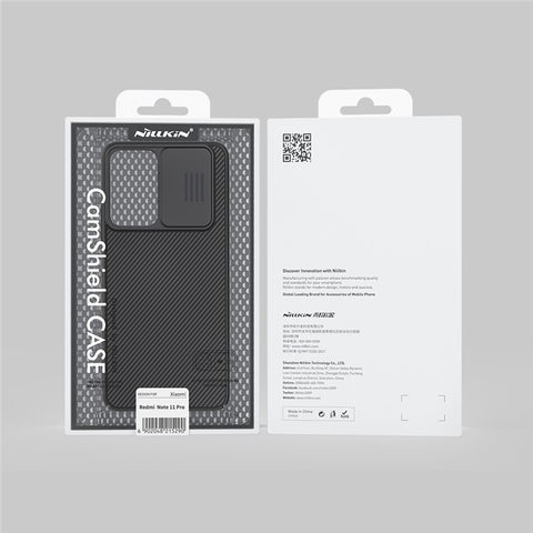 NILLKIN CamShield Slide Camera Cover Drop-proof Accurate Cutouts PC Hard Phone Cover Case for Xiaomi Redmi Note 11 Pro 5G (China) (MediaTek)/11 Pro+ 5G