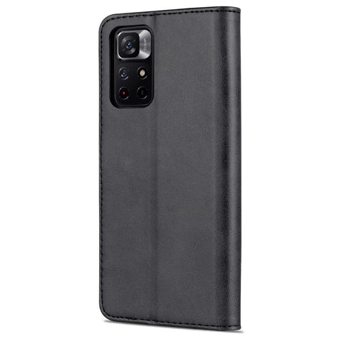 AZNS for Xiaomi Redmi Note 11 5G (China) (MediaTek)/Note 11T 5G/Note 11S 5G PU Leather Flip Folio Case Wallet Stand Shockproof TPU Inner Shell Phone Cover