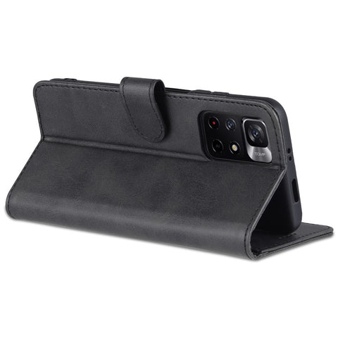 AZNS for Xiaomi Redmi Note 11 5G (China) (MediaTek)/Note 11T 5G/Note 11S 5G PU Leather Flip Folio Case Wallet Stand Shockproof TPU Inner Shell Phone Cover