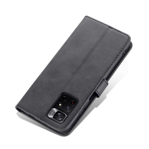 AZNS for Xiaomi Redmi Note 11 5G (China) (MediaTek)/Note 11T 5G/Note 11S 5G PU Leather Flip Folio Case Wallet Stand Shockproof TPU Inner Shell Phone Cover