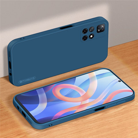 PINWUYO Silicone Phone Case Precise Cutouts Phone Cover for Xiaomi Redmi Note 11 5G (China) (Mediatek) / Redmi Note 11T 5G / Redmi Note 11S 5G