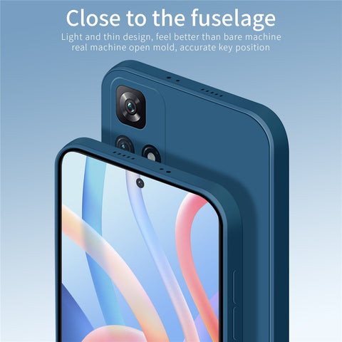 PINWUYO Silicone Phone Case Precise Cutouts Phone Cover for Xiaomi Redmi Note 11 5G (China) (Mediatek) / Redmi Note 11T 5G / Redmi Note 11S 5G
