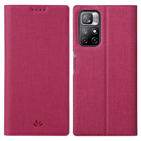 VILI DMX Series Anti-scratch Mobile Phone Bag Case PU Leather Stand Auto Magnetic Closed Phone Cover for Xiaomi Redmi Note 11 5G (China) (MediaTek)/Note 11S 5G/Note 11T 5G
