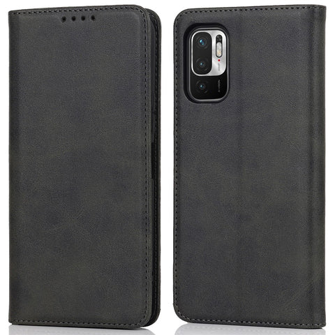 Magnetic Absorption PU Leather Shockproof TPU Stand Flip Wallet Phone Cover for Xiaomi Redmi Note 10 JE