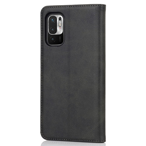 Magnetic Absorption PU Leather Shockproof TPU Stand Flip Wallet Phone Cover for Xiaomi Redmi Note 10 JE