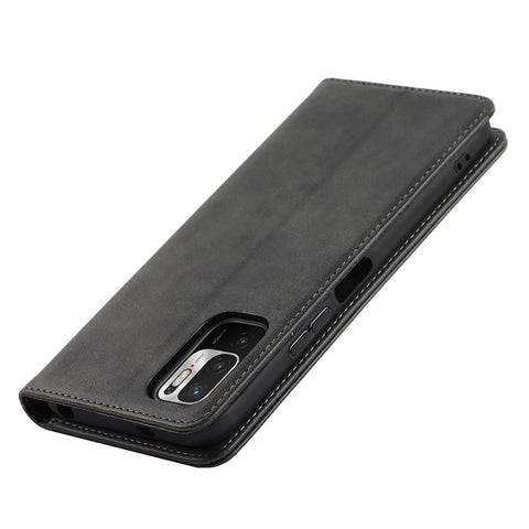 Magnetic Absorption PU Leather Shockproof TPU Stand Flip Wallet Phone Cover for Xiaomi Redmi Note 10 JE