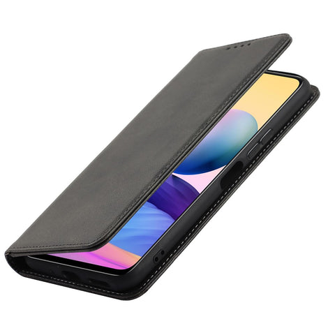 Magnetic Absorption PU Leather Shockproof TPU Stand Flip Wallet Phone Cover for Xiaomi Redmi Note 10 JE