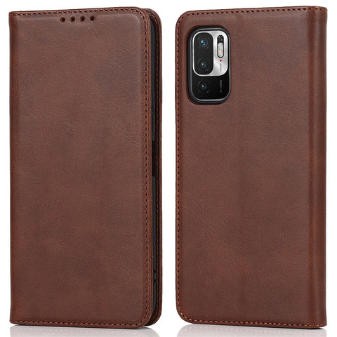 Magnetic Absorption PU Leather Shockproof TPU Stand Flip Wallet Phone Cover for Xiaomi Redmi Note 10 JE
