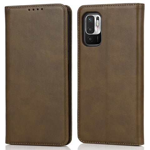 Magnetic Absorption PU Leather Shockproof TPU Stand Flip Wallet Phone Cover for Xiaomi Redmi Note 10 JE