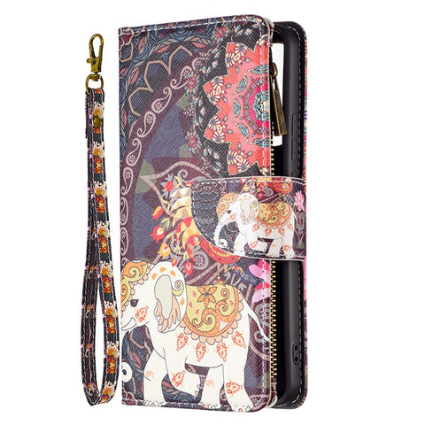 Pattern Printing PU Leather Zipper Wallet Case Stand Cover for Xiaomi Redmi Note 11 Pro 5G (China) (Mediatek) / Note 11 Pro+ 5G