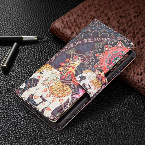 Pattern Printing PU Leather Zipper Wallet Case Stand Cover for Xiaomi Redmi Note 11 Pro 5G (China) (Mediatek) / Note 11 Pro+ 5G