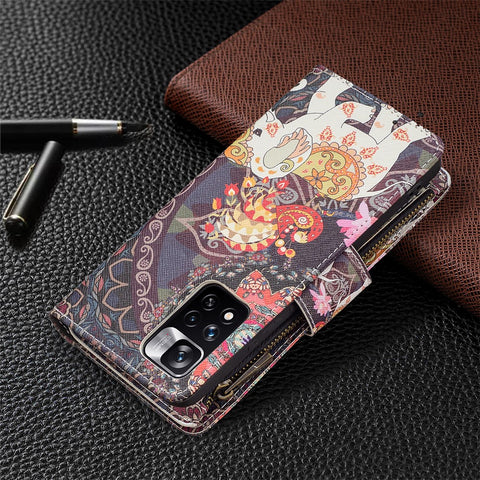 Pattern Printing PU Leather Zipper Wallet Case Stand Cover for Xiaomi Redmi Note 11 Pro 5G (China) (Mediatek) / Note 11 Pro+ 5G