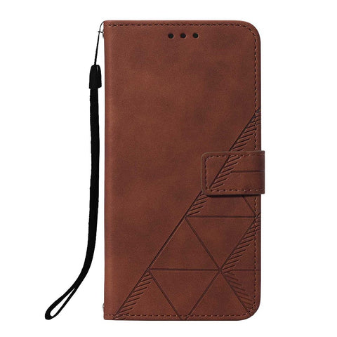 PB2 Series Stylish Imprinting Lines PU Leather Flip Wallet Case Stand Phone Covering Shell for Xiaomi Redmi 9AT / Redmi 9i / Redmi 9A