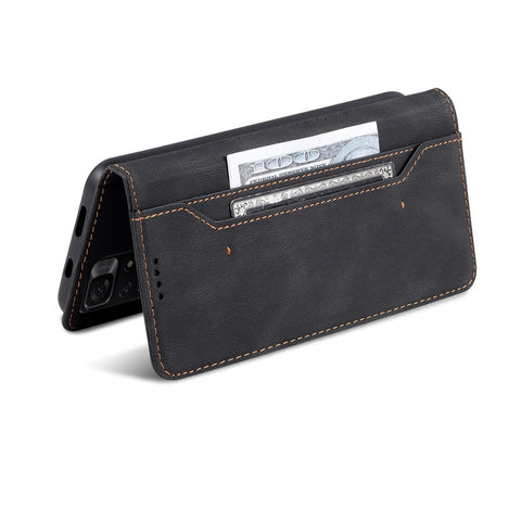 AZNS for Xiaomi Poco M4 Pro 5G / Redmi Note 11 5G (China) (MediaTek) Magnetic Closure PU Leather Flip Wallet Case Stand Phone Cover