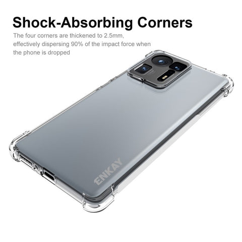 ENKAY HAT PRINCE Anti-slip Side Edge Thickened Corners Transparent TPU Phone Case for Xiaomi Mix 4