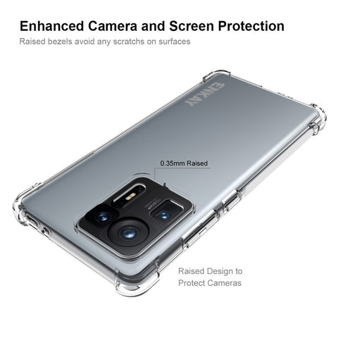 ENKAY HAT PRINCE Anti-slip Side Edge Thickened Corners Transparent TPU Phone Case for Xiaomi Mix 4