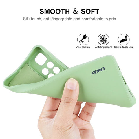 ENKAY HAT PRINCE Scratch-resistant Soft Liquid Silicone Case Precise Cutout Phone Cover for Xiaomi Redmi Note 11 5G (China) (MediaTek)/Note 11S 5G/Note 11T 5G