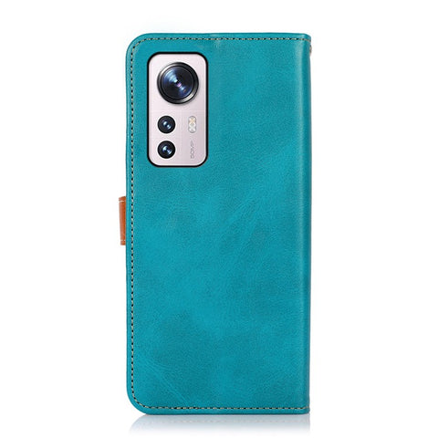 KHAZNEH for Xiaomi 12 5G/12X 5G/12S 5G Wallet Viewing Stand Anti-scratch Golden Magnetic Clasp PU Leather Phone Cover