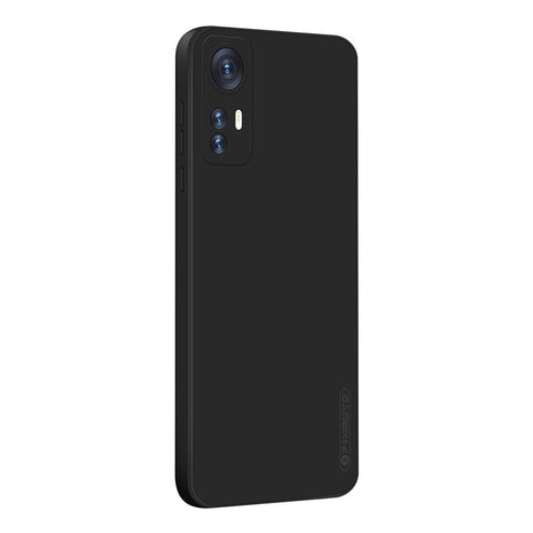 PINWUYO Silicone Case for Xiaomi 12 5G / 12X 5G / 12S 5G, Silky-Soft Touch Precise Cutouts Protective Cover with Fiber Flocking Lining