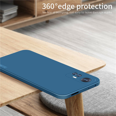 PINWUYO Silicone Phone Case for Xiaomi 12 Pro 5G / 12S Pro 5G  / 12 Pro (Dimensity) 5G, Precise Cutouts Slim Cover