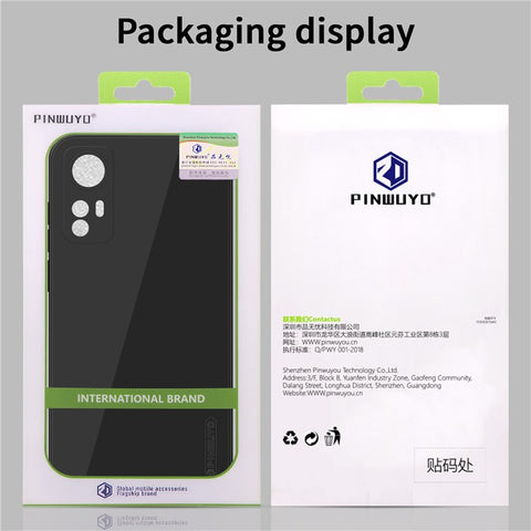 PINWUYO Silicone Phone Case for Xiaomi 12 Pro 5G / 12S Pro 5G  / 12 Pro (Dimensity) 5G, Precise Cutouts Slim Cover