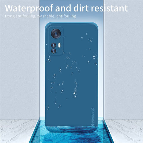 PINWUYO Silicone Phone Case for Xiaomi 12 Pro 5G / 12S Pro 5G  / 12 Pro (Dimensity) 5G, Precise Cutouts Slim Cover