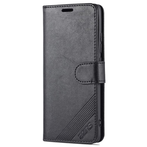 AZNS for Xiaomi 12 5G/12X 5G/12S 5G Anti-scratch Textured PU Leather Folio Flip Case Anti-fall Wallet Stand Inner TPU Phone Cover