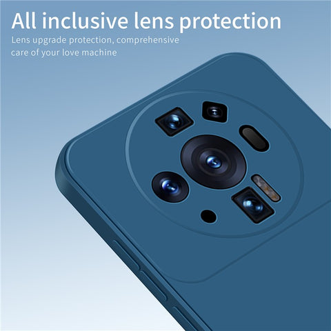 PINWUYO Soft TPU Phone Case for Xiaomi 12S Ultra 5G, Precise Cutout Anti-Scratch Protective Cover