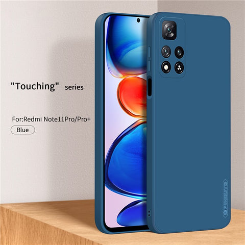 PINWUYO Precise Cutout Phone Case for Xiaomi Redmi Note 11 Pro 5G (China) (Mediatek) / Note 11 Pro+ 5G, Flexible TPU Anti-Drop Protective Cover