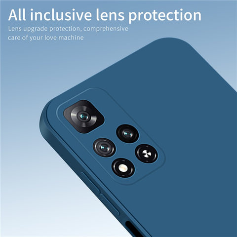 PINWUYO Precise Cutout Phone Case for Xiaomi Redmi Note 11 Pro 5G (China) (Mediatek) / Note 11 Pro+ 5G, Flexible TPU Anti-Drop Protective Cover