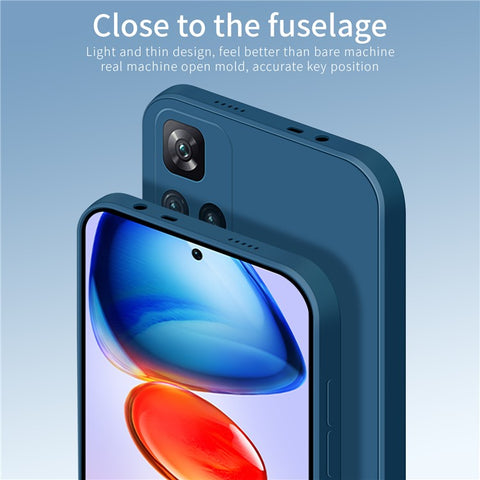 PINWUYO Precise Cutout Phone Case for Xiaomi Redmi Note 11 Pro 5G (China) (Mediatek) / Note 11 Pro+ 5G, Flexible TPU Anti-Drop Protective Cover