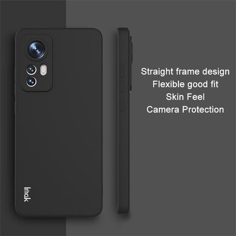 IMAK UC-4 Series Soft Flexible TPU Case for Xiaomi 12/12X/12S 5G, Straight Frame Anti-scratch Phone Cover