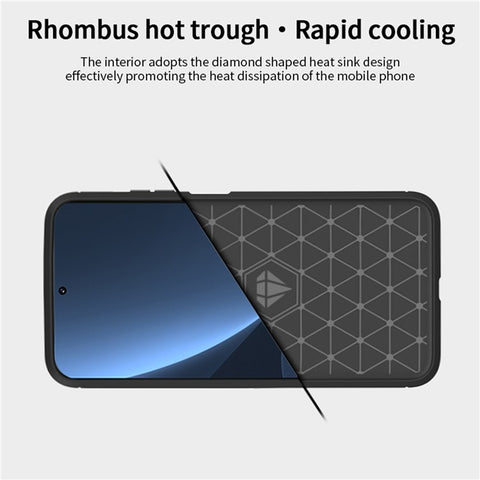 MOFI JK TPU Series-1 for Xiaomi Redmi K50/Redmi K50 Pro Flexible TPU Soft Skin Phone Case Shock-Absorption Brushed Surface Carbon Fiber Protective Cover