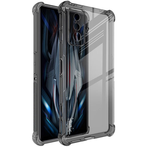 IMAK Slim Case for Xiaomi Poco F4 GT/Redmi K50 Gaming 5G Shockproof Protector TPU Anti-scratch Phone Cover with Screen Protector (Airbag Version)