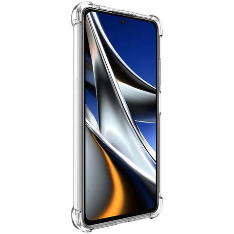 IMAK Shockproof Case for Xiaomi Poco X4 Pro 5G Slim TPU Phone Protector Airbag Anti-Drop Clear Cover with Screen Protector