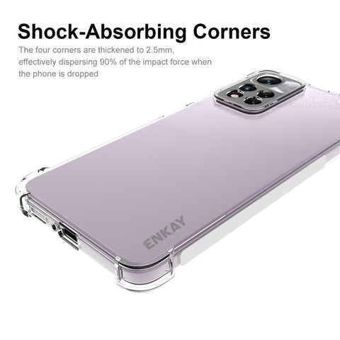 ENKAY HAT PRINCE For Xiaomi Redmi Note 11 Pro 5G (China) (MediaTek)/11 Pro+ 5G Crystal Clear Case Four Corner Fall Protection Phone Cover Anti-slip Edge TPU Shell