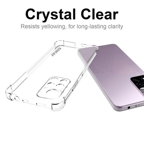 ENKAY HAT PRINCE For Xiaomi Redmi Note 11 Pro 5G (China) (MediaTek)/11 Pro+ 5G Crystal Clear Case Four Corner Fall Protection Phone Cover Anti-slip Edge TPU Shell