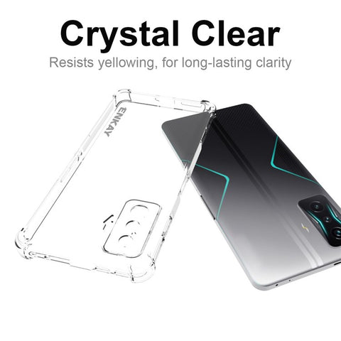 ENKAY HAT PRINCE TPU Cover for Xiaomi Poco F4 GT / Redmi K50 Gaming 5G Crystal Clear Phone Case Four Corner Shockproof