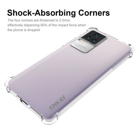 ENKAY HAT PRINCE TPU Slim Case for Xiaomi Poco F4 5G / Redmi K40S 5G Crystal Clear Anti-slip Phone Cover Four Corner Enhanced Fall Protection Case