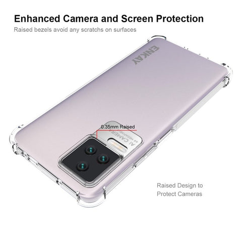 ENKAY HAT PRINCE TPU Slim Case for Xiaomi Poco F4 5G / Redmi K40S 5G Crystal Clear Anti-slip Phone Cover Four Corner Enhanced Fall Protection Case