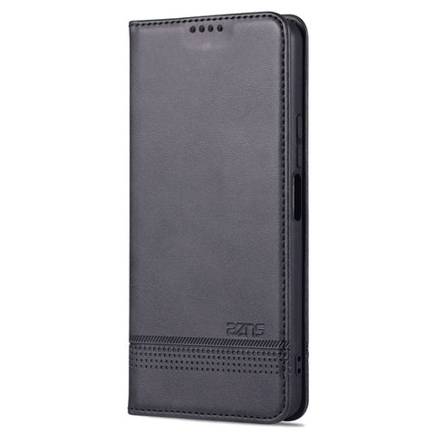 AZNS For Xiaomi Redmi K50 Pro/K50 Protective Phone Case Magnetic Closure Textured PU Leather Stand Phone Cover with Wallet