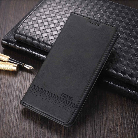 AZNS For Xiaomi Poco F4 5G / Redmi K40S 5G Wallet Phone Case Magnetic Auto-absorbed Textured PU Leather Stand Protective Phone Cover
