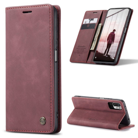 For Xiaomi Redmi Note 10 5G/Redmi Note 10T 5G/Poco M3 Pro 4G/5G CASEME 013 Series PU Leather Case Folio Stand Wallet Magnetic Auto Closing Protective Cover