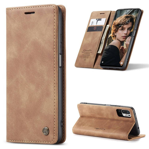 For Xiaomi Redmi Note 10 5G/Redmi Note 10T 5G/Poco M3 Pro 4G/5G CASEME 013 Series PU Leather Case Folio Stand Wallet Magnetic Auto Closing Protective Cover