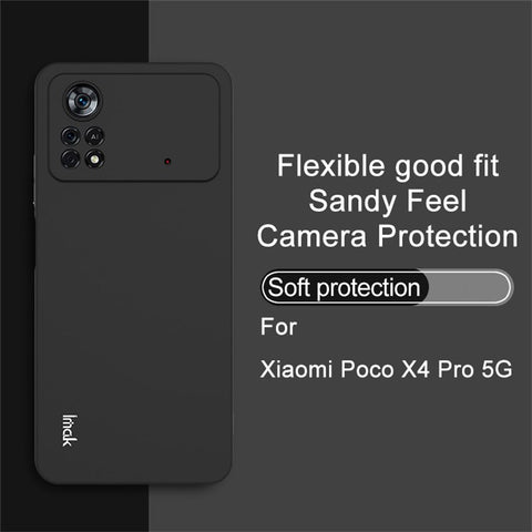 IMAK UC-3 Series TPU Soft Case for Xiaomi Poco X4 Pro 5G, Shockproof Fingerprint-free Matte Surface Phone Shell