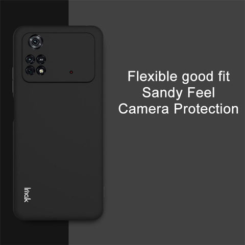 IMAK UC-3 Series TPU Soft Case for Xiaomi Poco M4 Pro 4G, Matte Sandy Surface Anti-wear Protective Phone Cover
