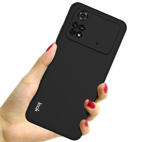 IMAK UC-3 Series TPU Soft Case for Xiaomi Poco M4 Pro 4G, Matte Sandy Surface Anti-wear Protective Phone Cover